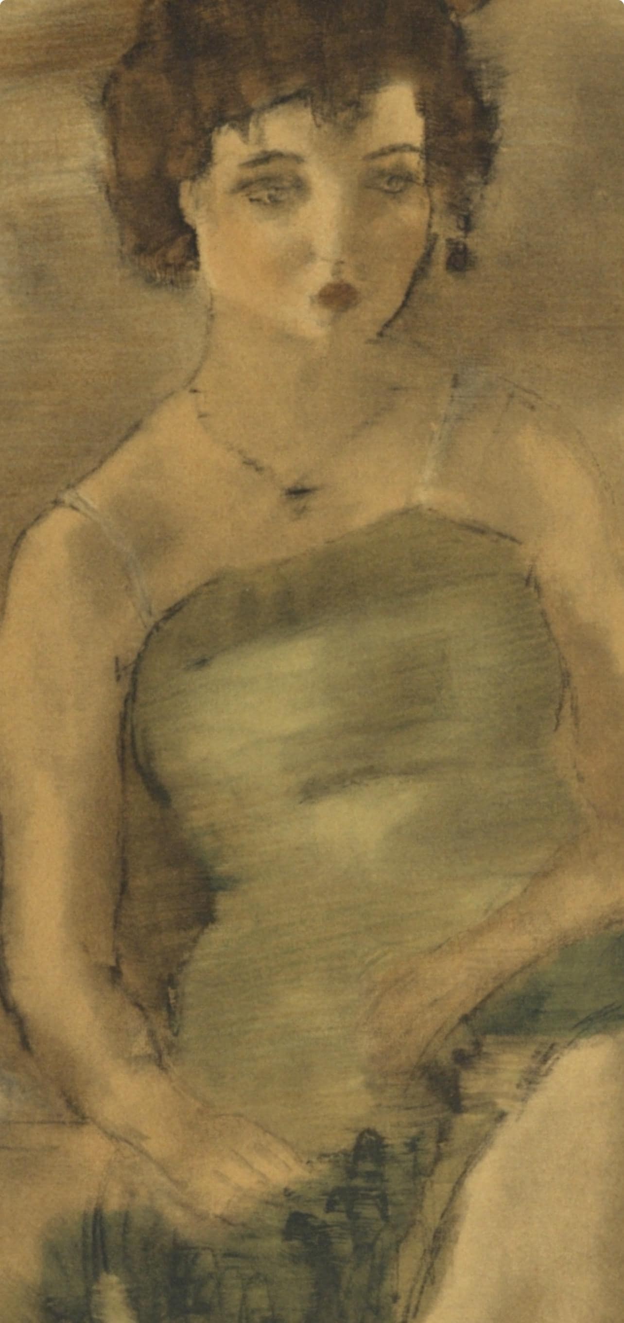 Lithograph - Jules Pascin - La Dame en vert - Pascin - 4