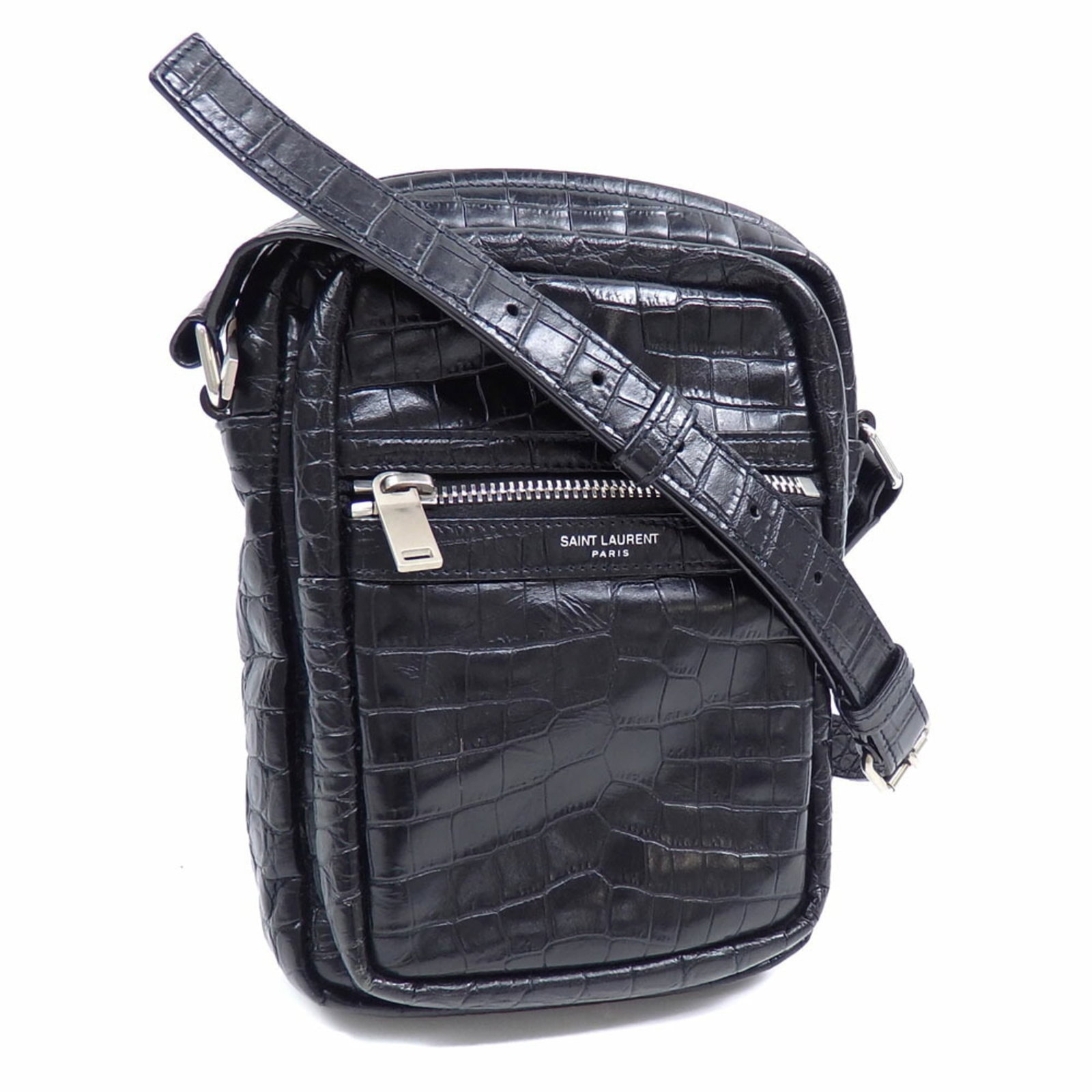 Leather Saint Laurent Shoulder Bag: Leather Saint Laurent Shoulder Bag This listing features Leather Saint Laurent Shoulder Bag. Item specifics are provided below. Item Specifics: Brand: Saint Laurent Type: Shoulder Bag Material: