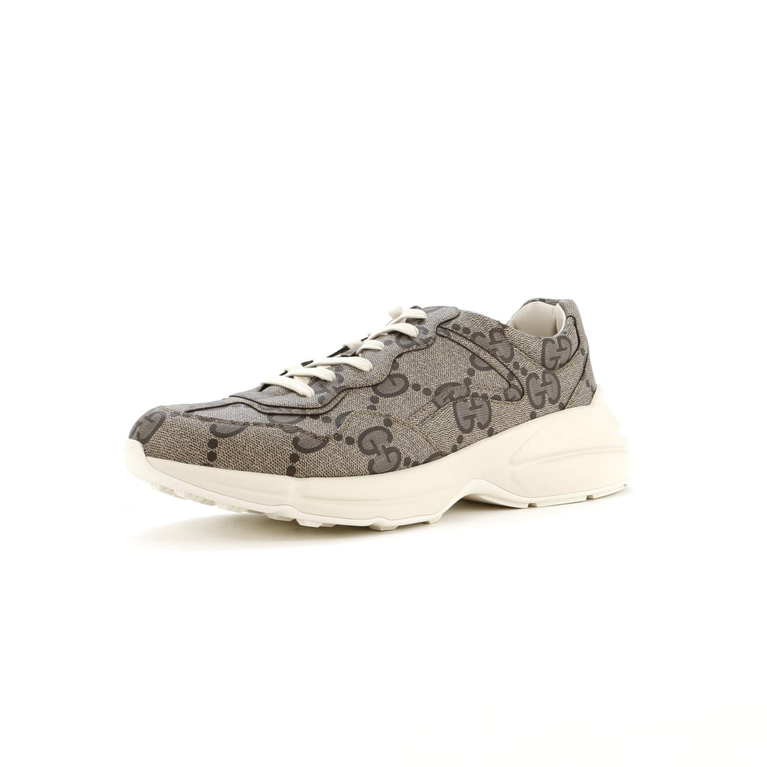 Canvas Gucci Rhyton Sneakers Jumbo GG Coated: Canvas Gucci Rhyton Sneakers Jumbo GG Coated This listing features Canvas Gucci Rhyton Sneakers Jumbo GG Coated. Item specifics are provided below. Item Specifics: Brand: Gucci Us Shoe Size: Us(W)