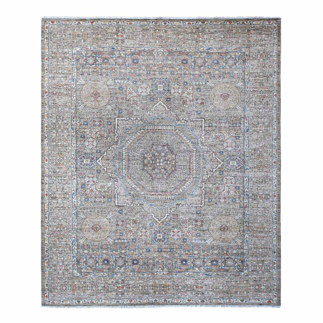 Rug 8'3"x10' Gray Aryana 14th Century Mamluk Hand Knotted Wool Oriental (1 of 12)