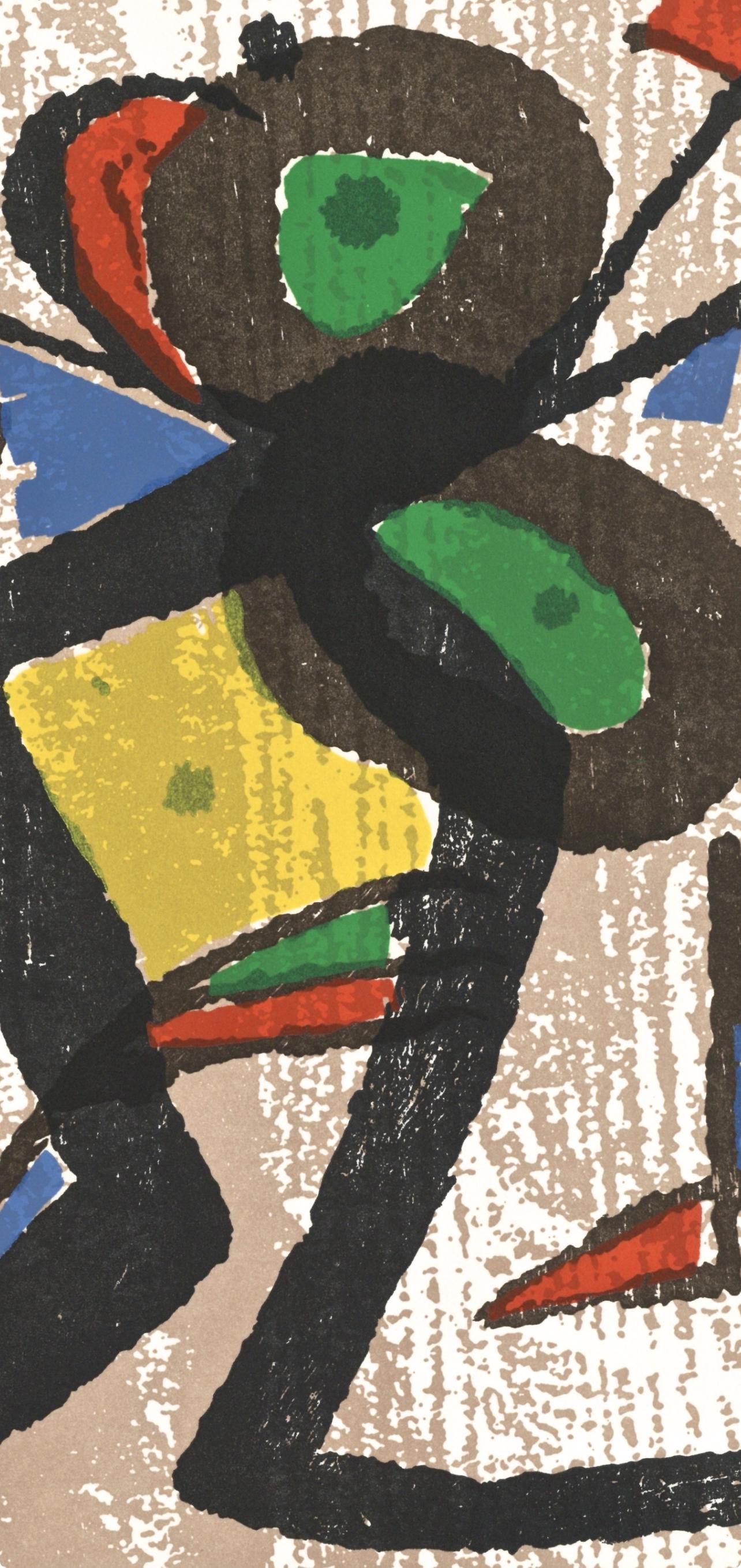 Woodcut - Joan Mir - Composition (Dupin 1290) - Mir Graveur - 2