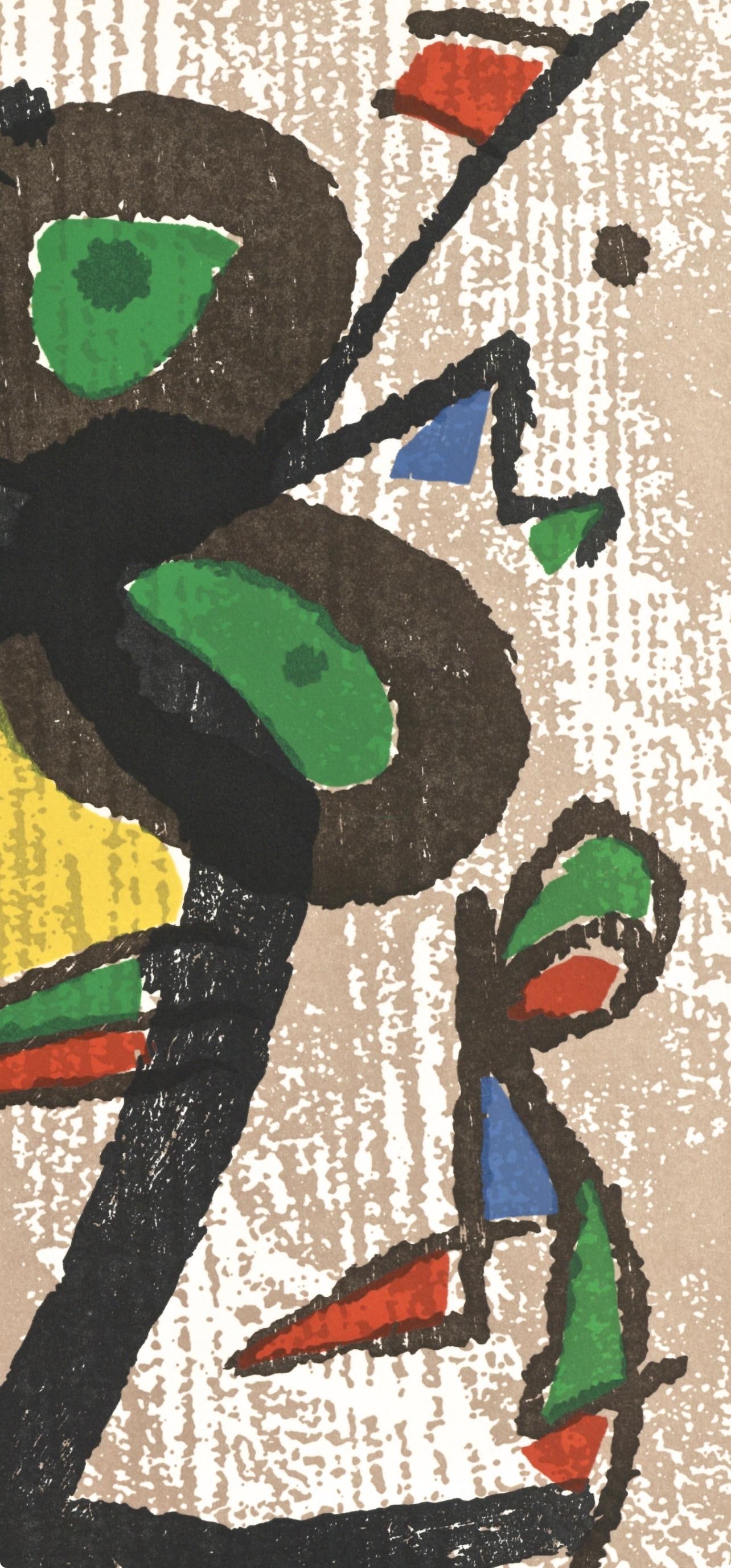 Woodcut - Joan Mir - Composition (Dupin 1290) - Mir Graveur - 4