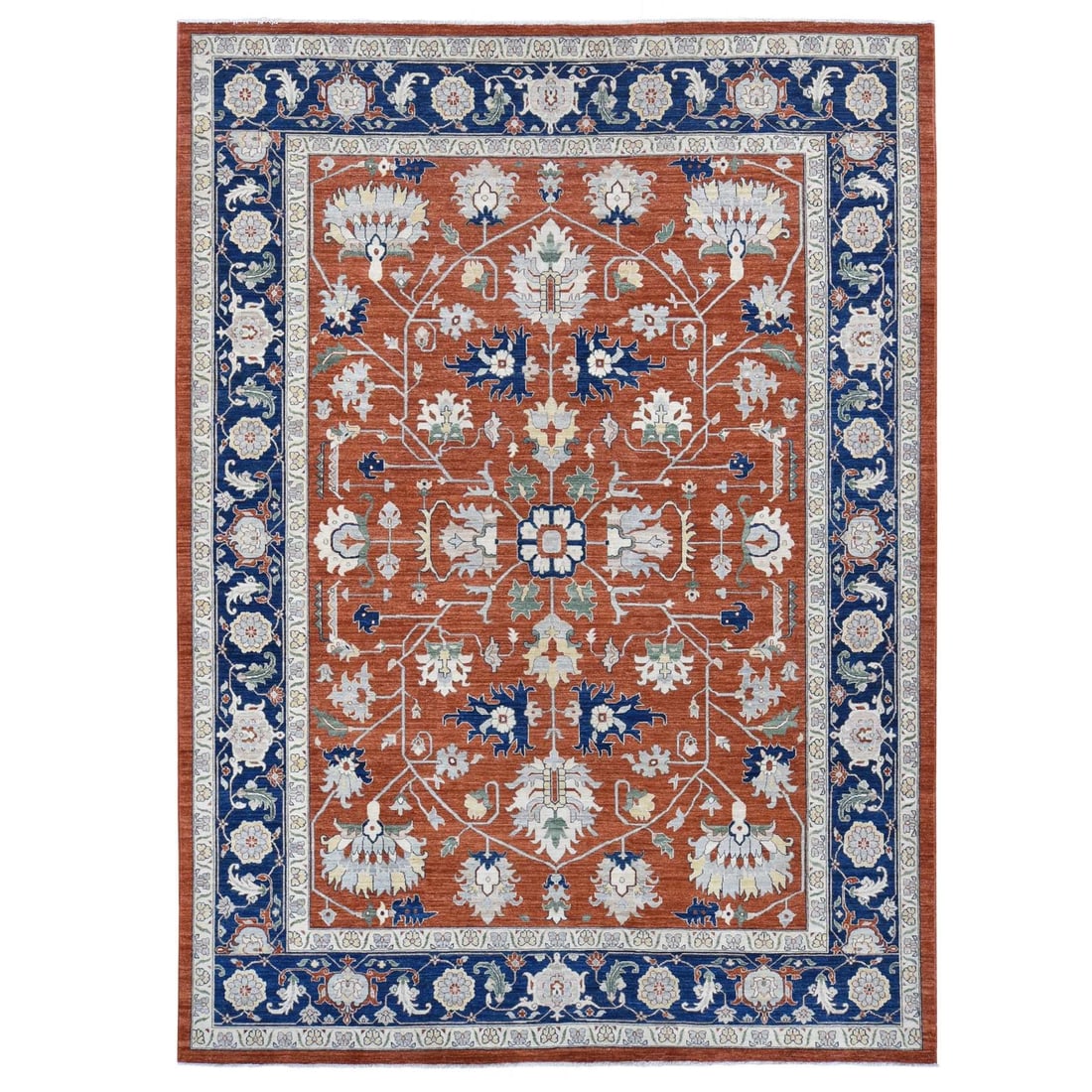 Rug 10'x13'10" Red Antiqued Peshawar Heris Hand Knotted Pure Wool: Rug 10'x13'10" Red Antiqued Peshawar Heris Hand Knotted Pure Wool This listing features Rug 10'x13'10" Red Antiqued Peshawar Heris Hand Knotted Pure Wool. Item specifics are provided below. Item