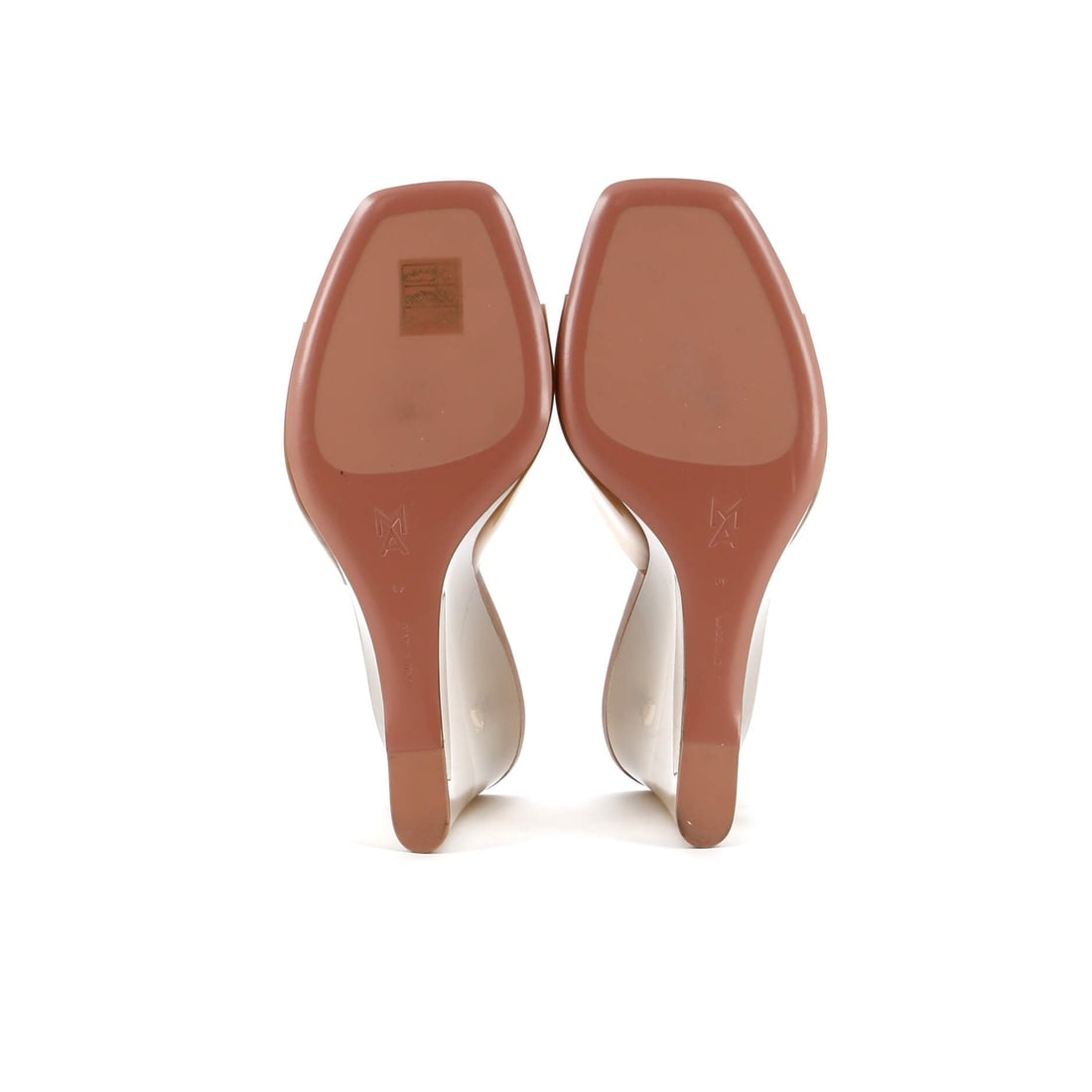 95 Amina Muaddi Women's Lupita Wedge Sandals PVC - 4