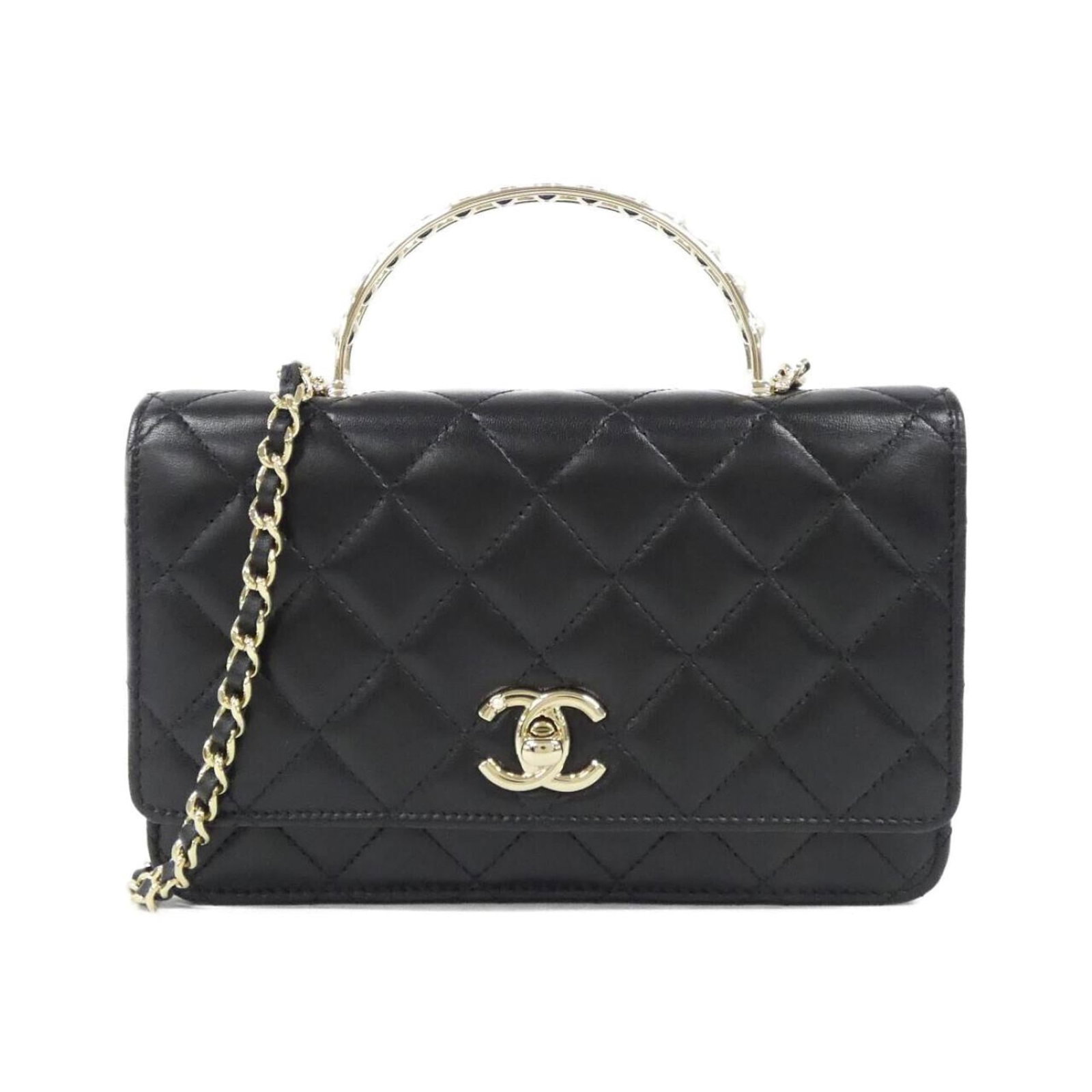 Leather Chanel Chain/ Shoulder Wallet (1 of 9)