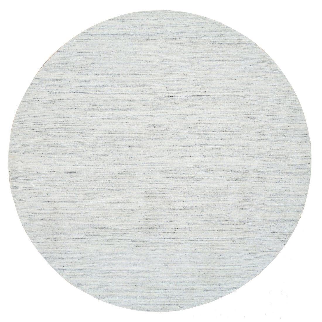 Rug 11'10"x11'10" Ivory Modern Striae Design Pure Wool Hand Loomed Round: Rug 11'10"x11'10" Ivory Modern Striae Design Pure Wool Hand Loomed Round This listing features Rug 11'10"x11'10" Ivory Modern Striae Design Pure Wool Hand Loomed Round. Item specifics are provided