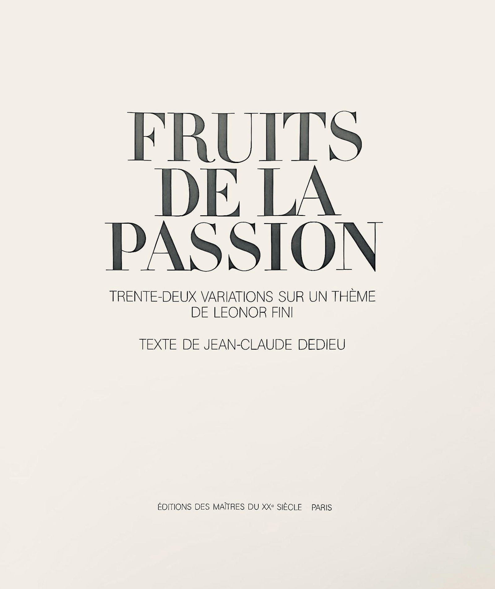 Hliogravure - Lonor Fini - Composition - Fruits de la Passion - XXe sicle - 5