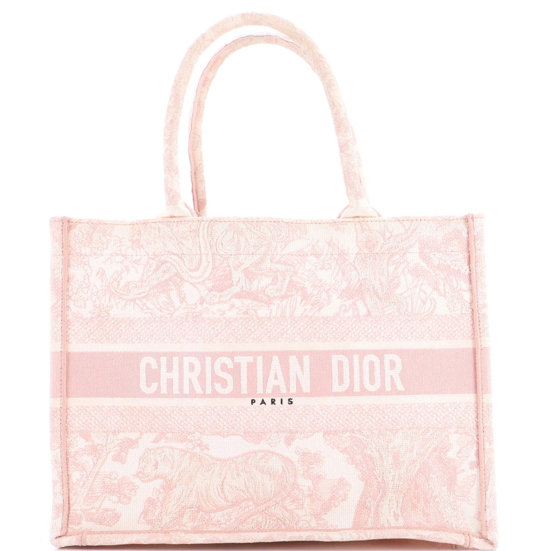 Medium Christian Dior Book Tote Embroidered Canvas (1 of 8)