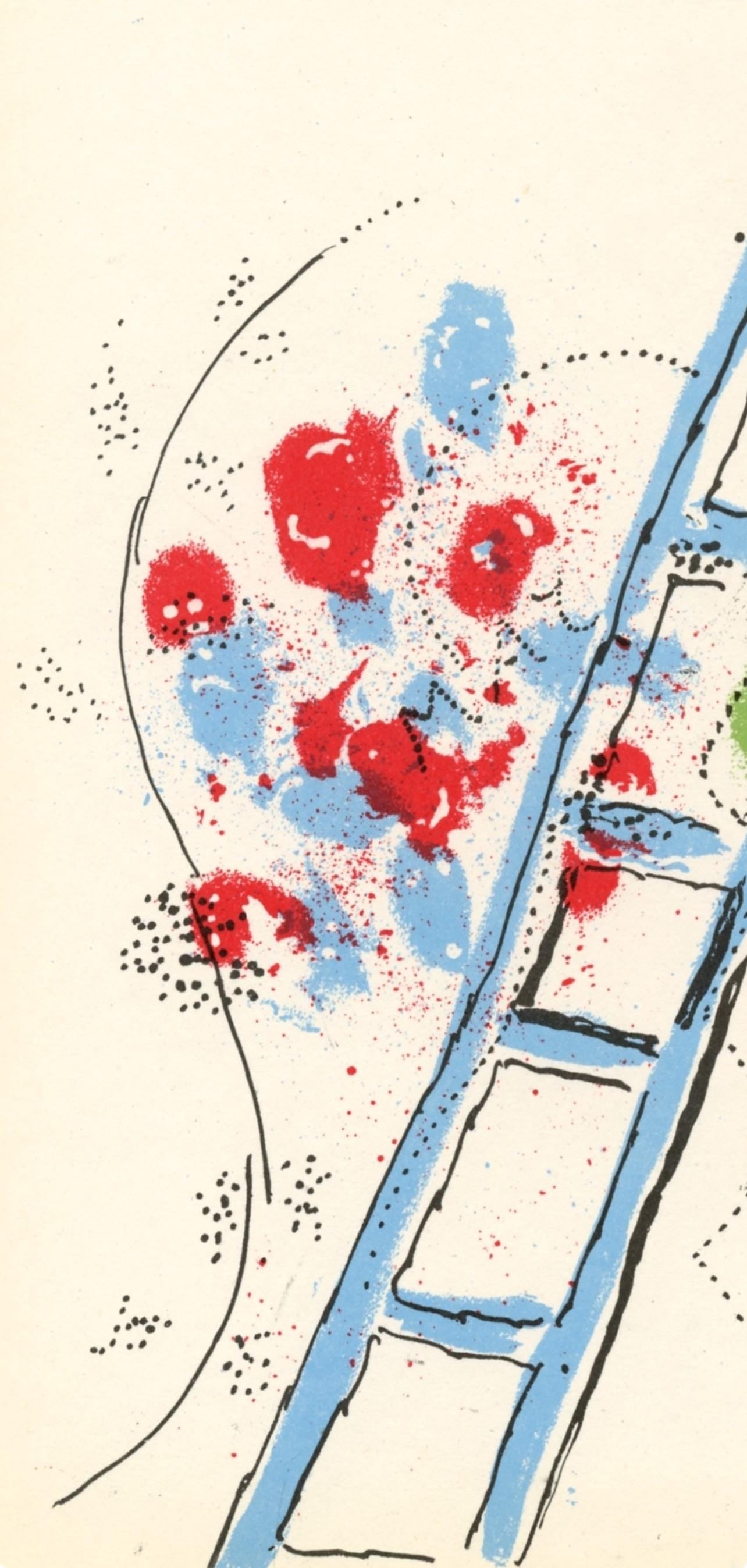 Lithograph - Marc Chagall - Composition (Mourlot 192-207; Cramer 34) - 3