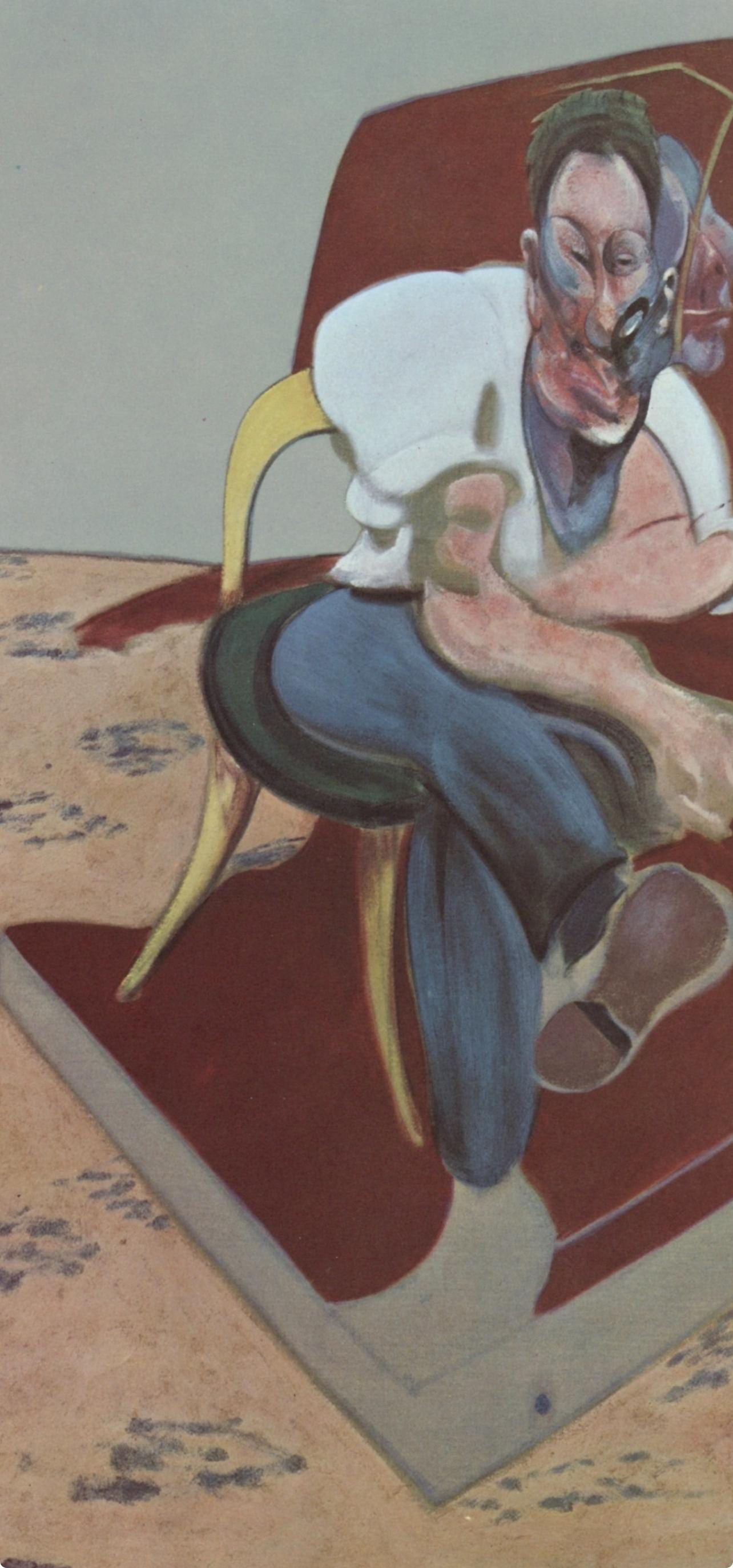 Lithograph - Francis Bacon - Study for Portrait of Lucian Freud - Derrire le miroir - 3