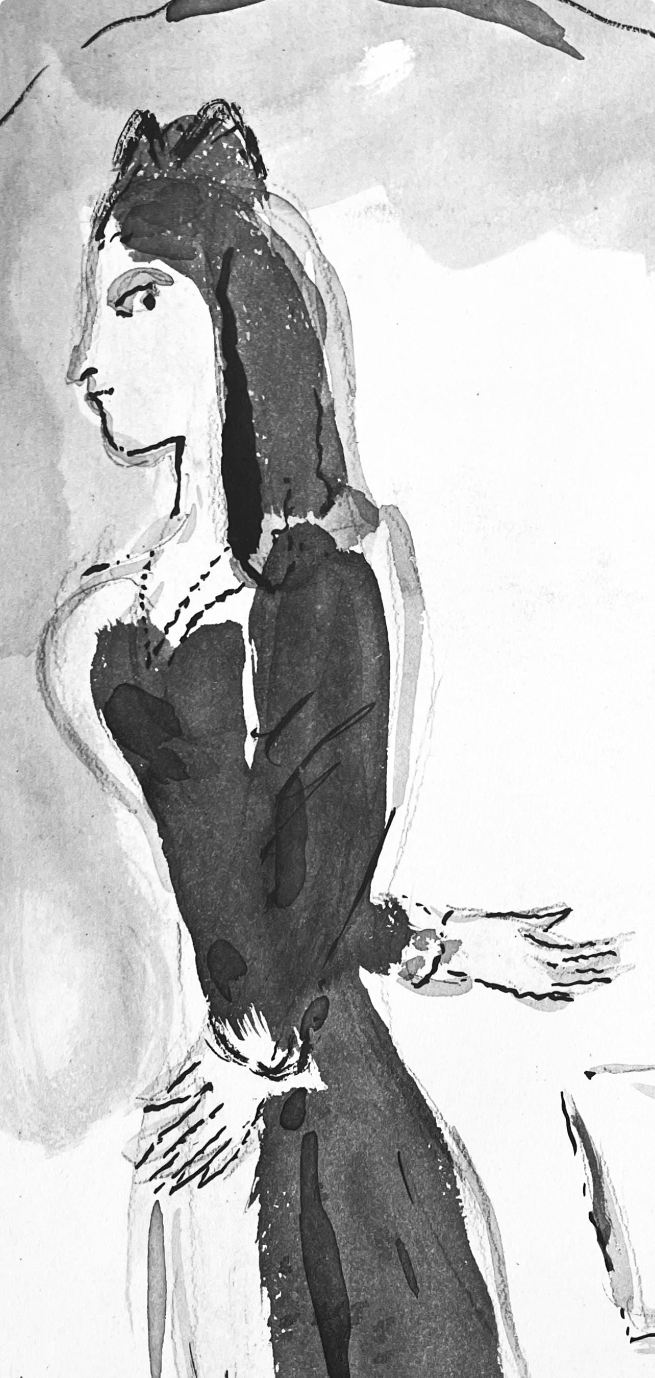 Lithograph - Marc Chagall - Composition - Contes de Boccace - Verve: Revue Artistique et Littraire - 2