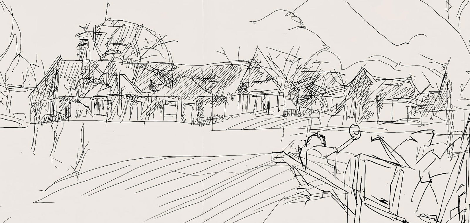 Etching - Jacques Villon - Composition (Ginestet/ Pouillon 42-64) - Hsiode - Les Travaux et les - 2