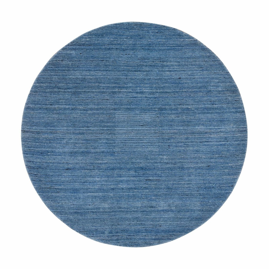 Rug 6'x6' Denim Blue Soft Wool Hand Loomed Modern Design Round: Rug 6'x6' Denim Blue Soft Wool Hand Loomed Modern Design Round This listing features Rug 6'x6' Denim Blue Soft Wool Hand Loomed Modern Design Round. Item specifics are provided below. Item