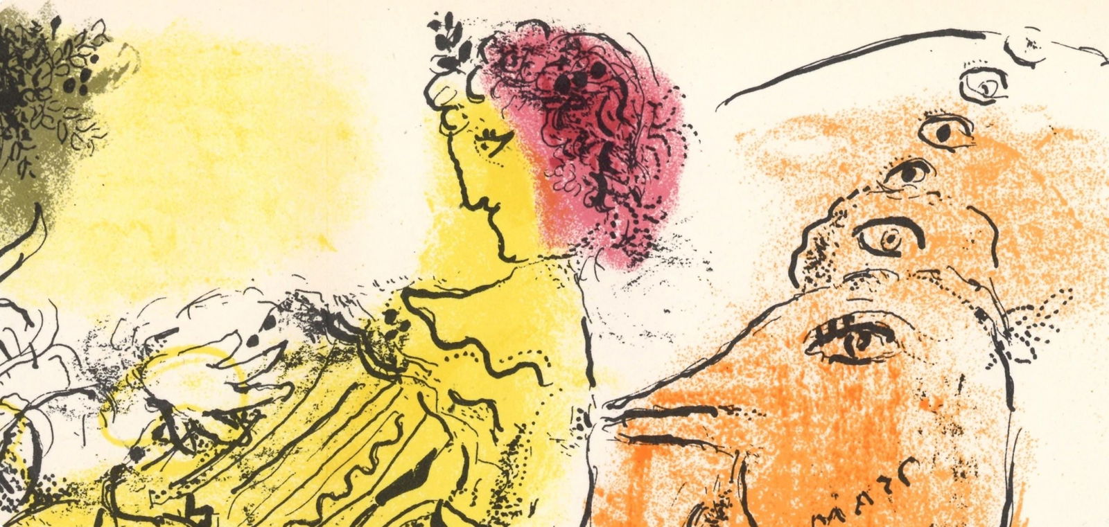 Lithograph - Marc Chagall - Composition (Mourlot 192-207; Cramer 34) - 2