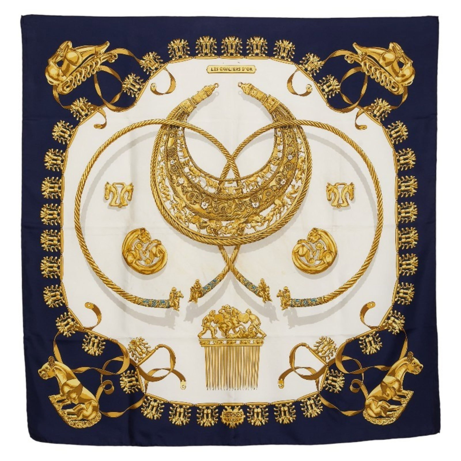 Scarf Hermes: Scarf Hermes This listing features Scarf Hermes. Item specifics are provided below. Item Specifics: Brand: Hermes Type: Scarf Gender: Women Color: Multi-Color, Navy Size (Lxw): 89cm x 87cm / 35.03'' x