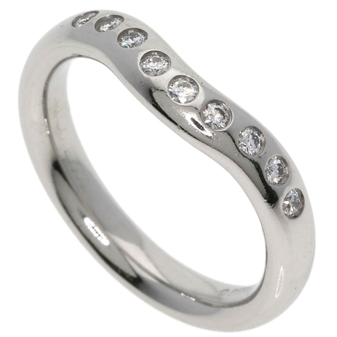 PT950 TIFFANY&Co. Curved band Diamond Ring Platinum: PT950 TIFFANY&Co. Curved band Diamond Ring Platinum This listing features PT950 TIFFANY&Co. Curved band Diamond Ring Platinum. Item specifics are provided below. Item Specifics: Brand: TIFFANY&Co.