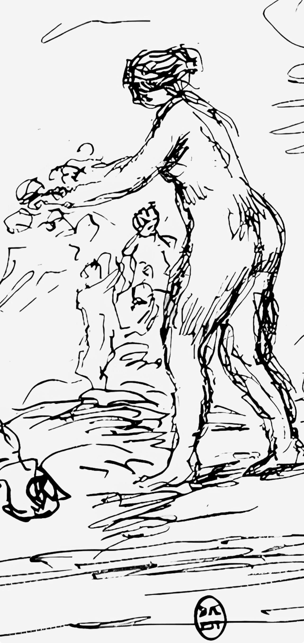 Lithograph - Pierre-Auguste Renoir - Femme au cep de vigne - Les Lithographies de Renoir - 3