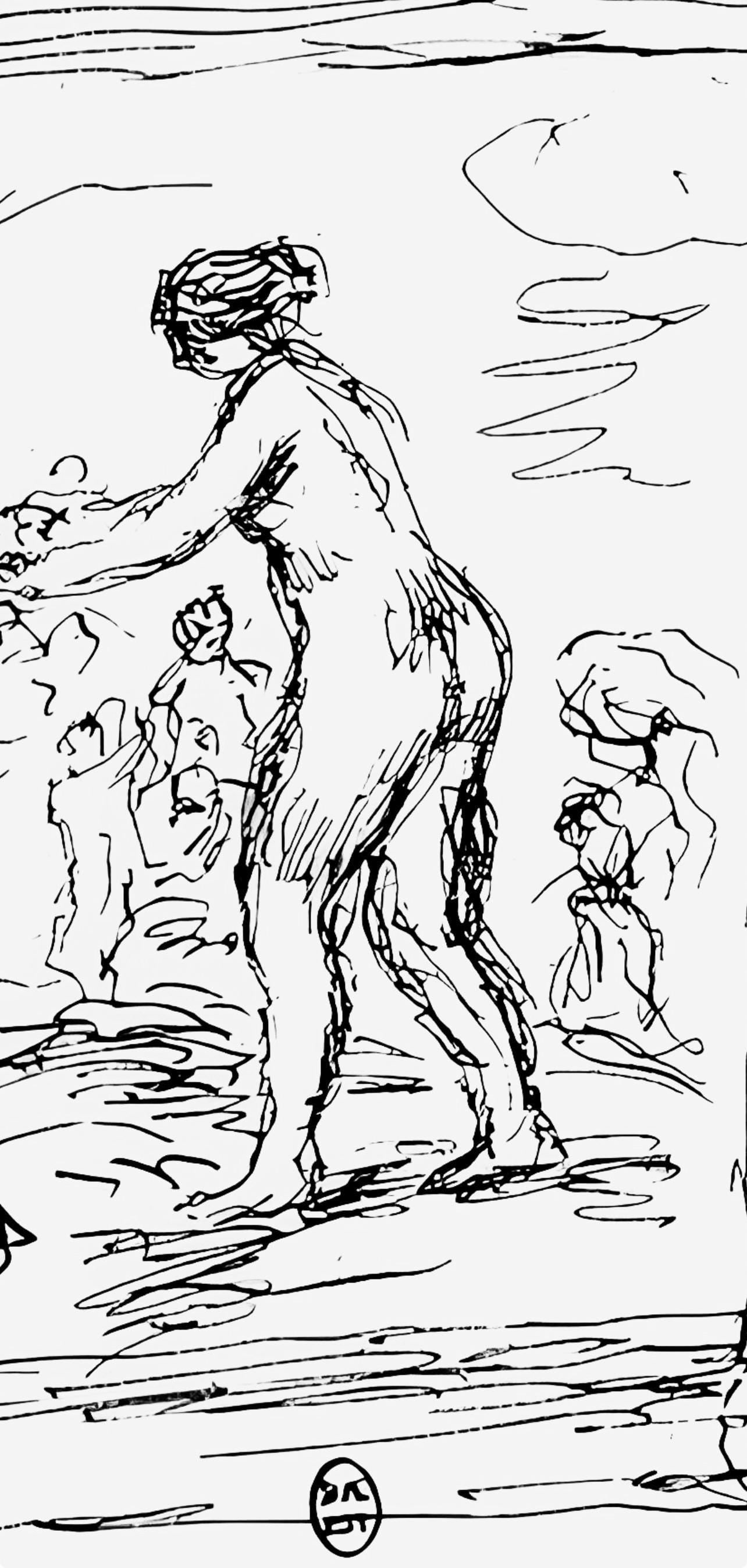 Lithograph - Pierre-Auguste Renoir - Femme au cep de vigne - Les Lithographies de Renoir - 4