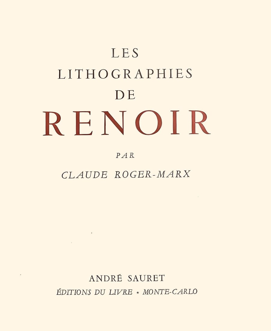 Lithograph - Pierre-Auguste Renoir - Femme au cep de vigne - Les Lithographies de Renoir - 6