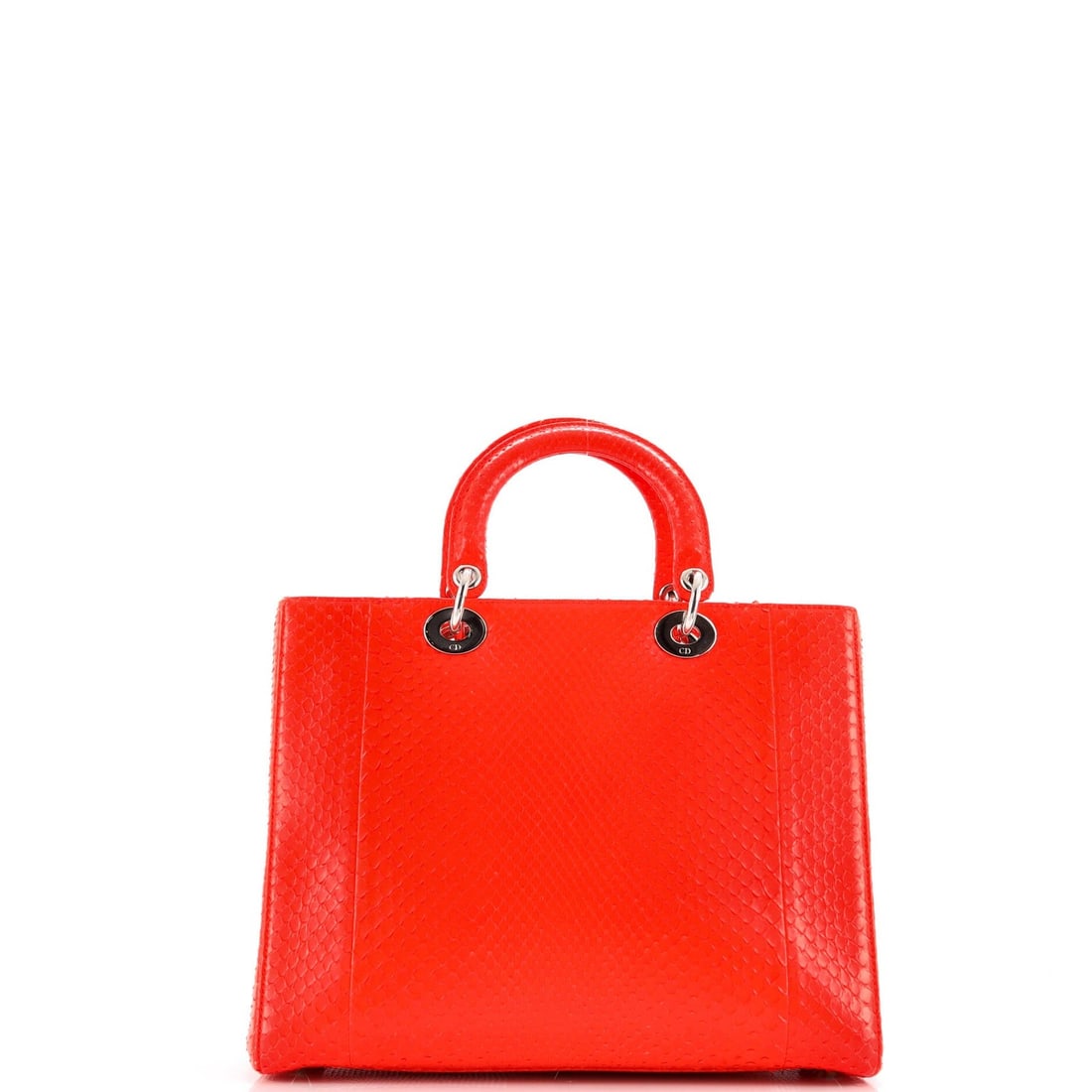 Large Christian Dior Lady Dior Bag Python - 3