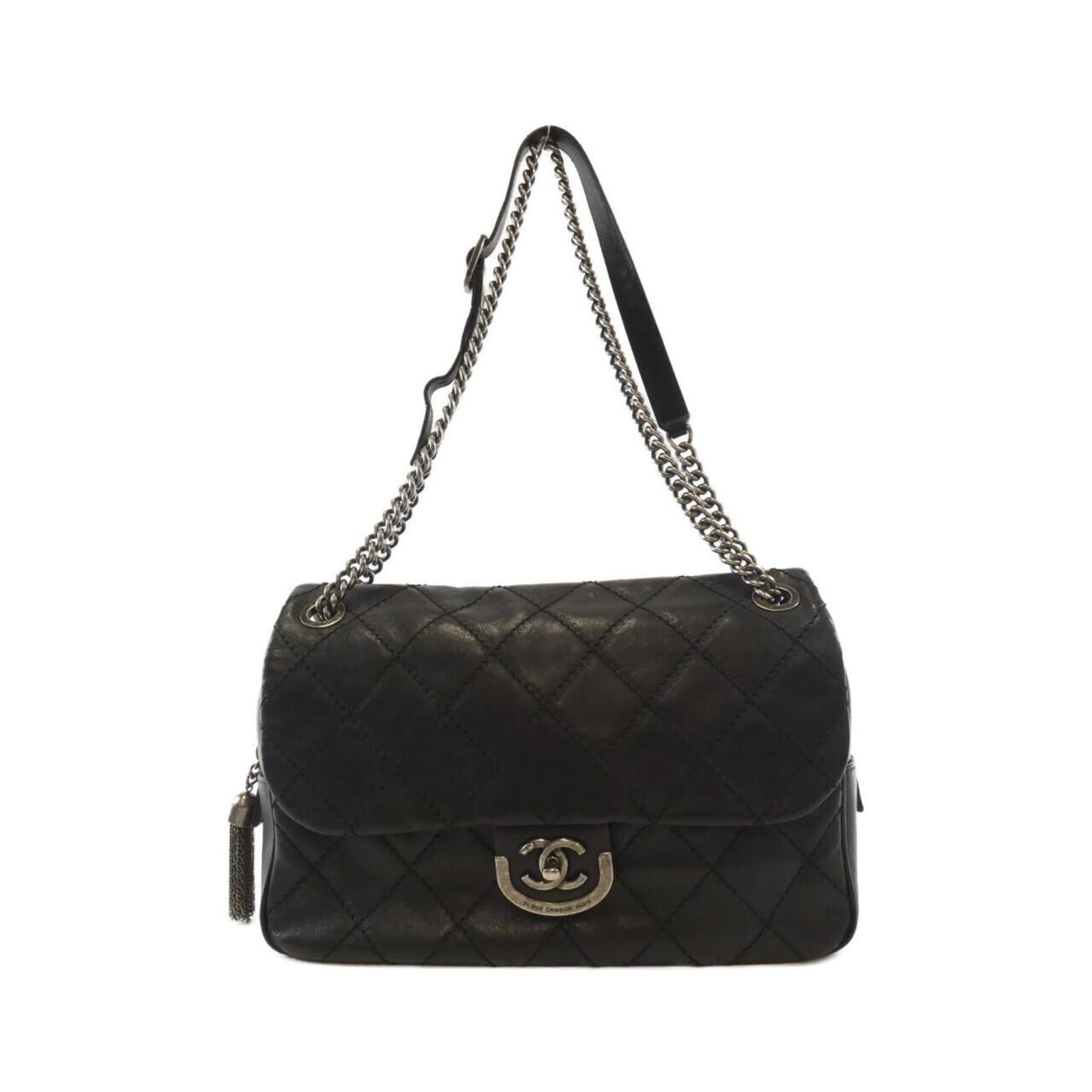 Leather Chanel Shoulder Bag: Leather Chanel Shoulder Bag This listing features Leather Chanel Shoulder Bag. Item specifics are provided below. Item Specifics: Brand: Chanel Type: Shoulder Bag Material: Leather Leather/Fur Type: