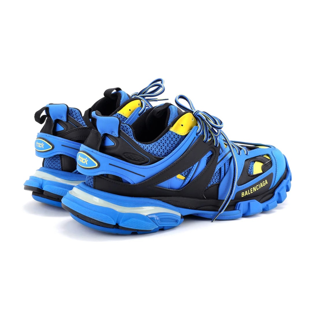 Rubber Balenciaga Men's Track LED Sneakers Fabric and - 3