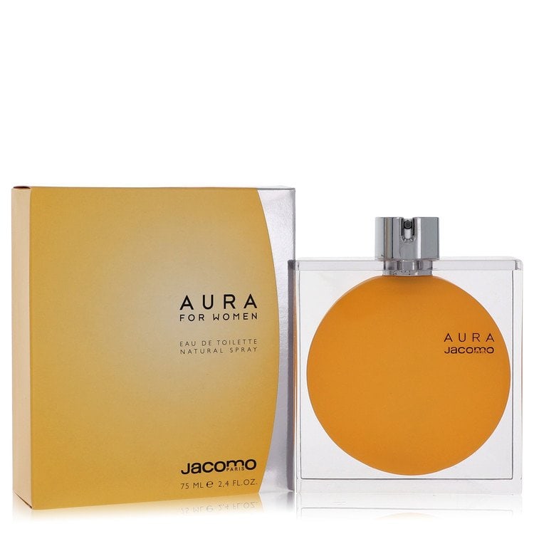 Spray Aura Perfume By Jacomo Eau De Toilette: Spray Aura Perfume By Jacomo Eau De Toilette This listing features Spray Aura Perfume By Jacomo Eau De Toilette. Item specifics are provided below. Item Specifics: Brand: Jacomo Size: 2.4 oz Eau De