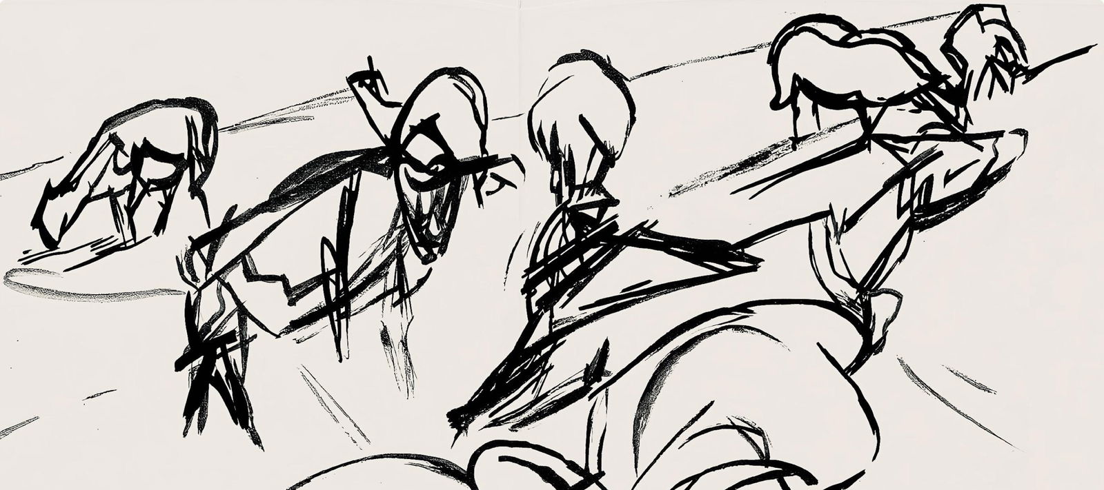 Etching - Jacques Villon - Composition (Ginestet/ Pouillon 42-64) - Hsiode - Les Travaux et les - 2