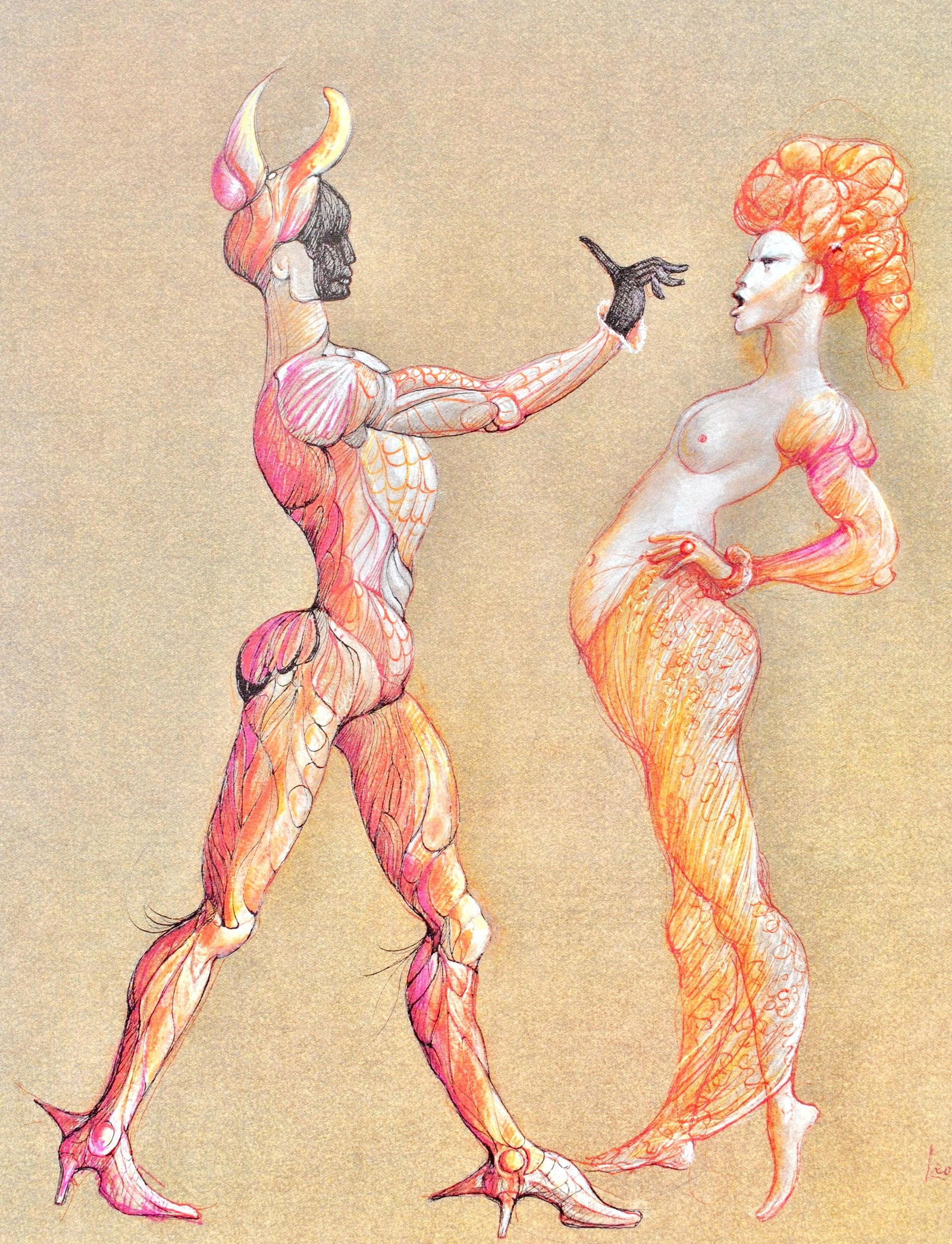 Hliogravure - Lonor Fini - Composition - Fruits de la Passion - XXe sicle - 2