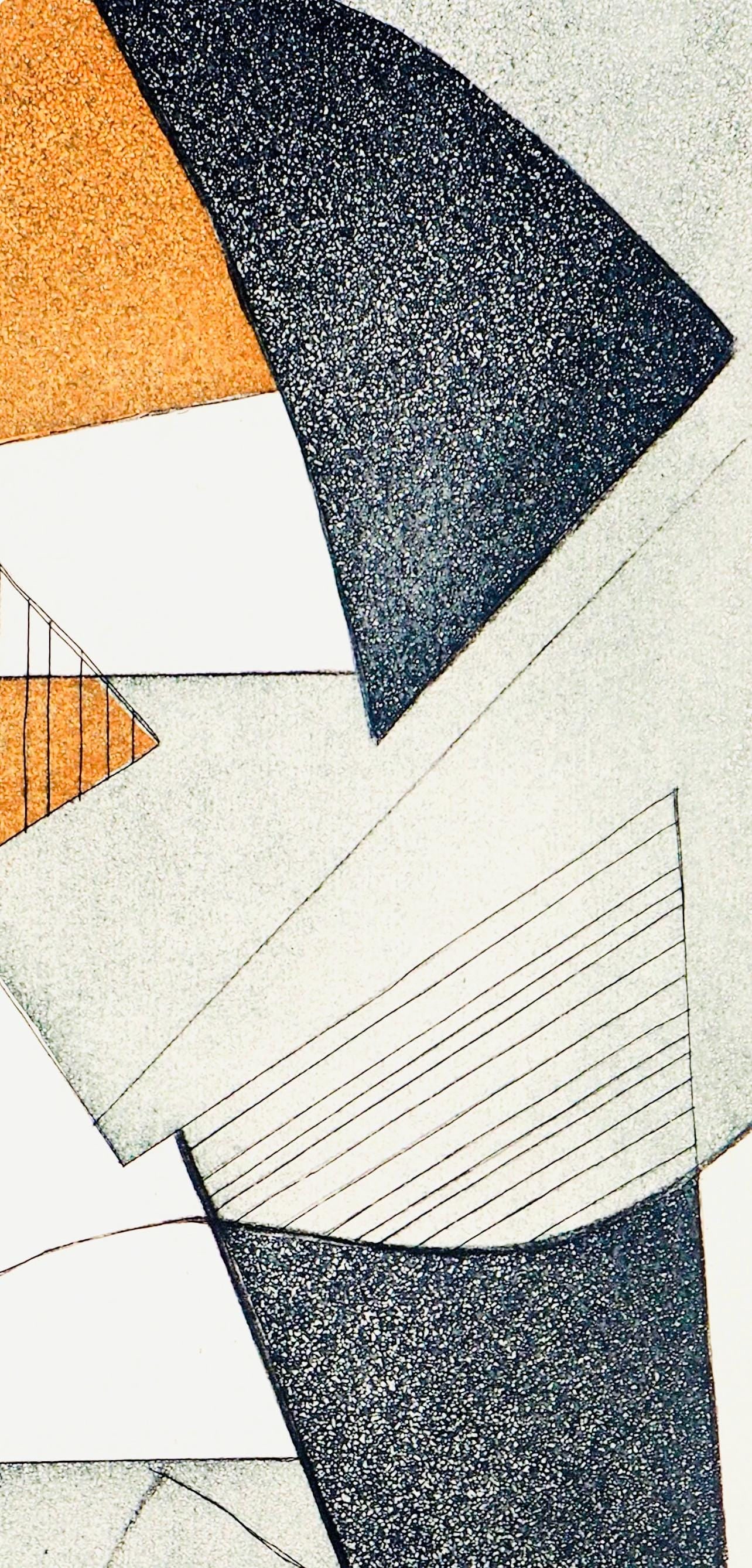 Etching - Alberto Magnelli - Projets de Pgase - Paroles peintes I - 3