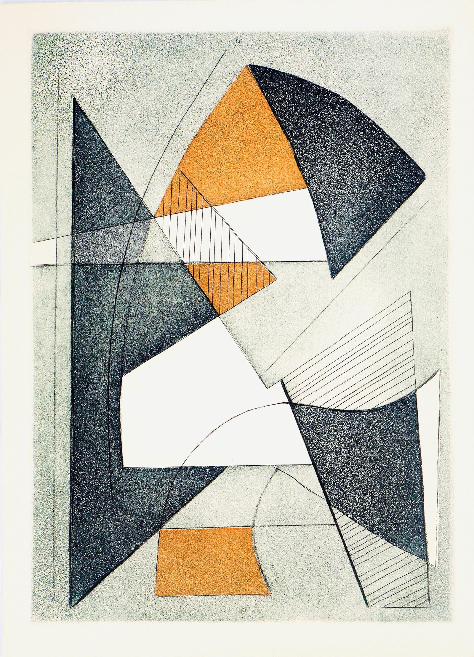 Etching - Alberto Magnelli - Projets de Pgase - Paroles peintes I - 4