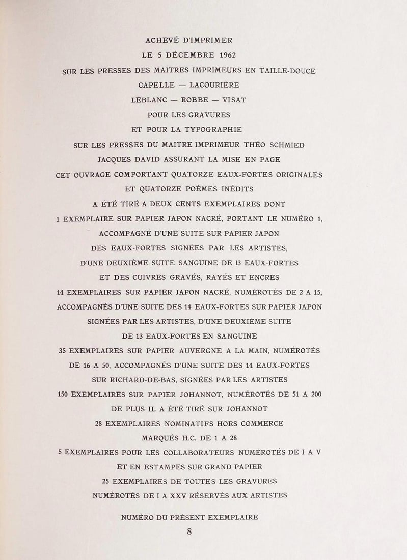 Etching - Alberto Magnelli - Projets de Pgase - Paroles peintes I - 6