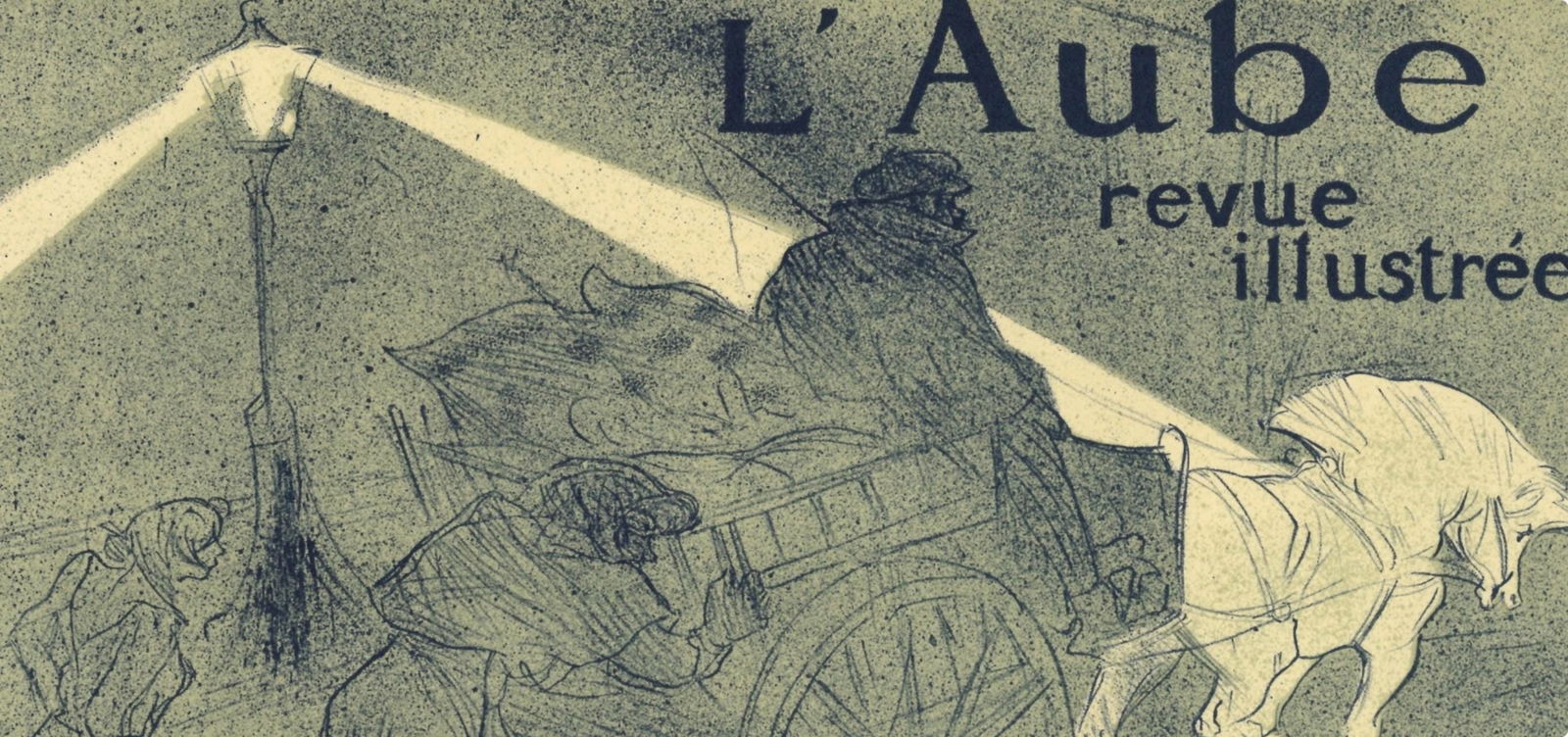 Lithograph - Henri de Toulouse-Lautrec - LAube - revue illustre - Les Affiches De Toulouse-Lautrec - 2