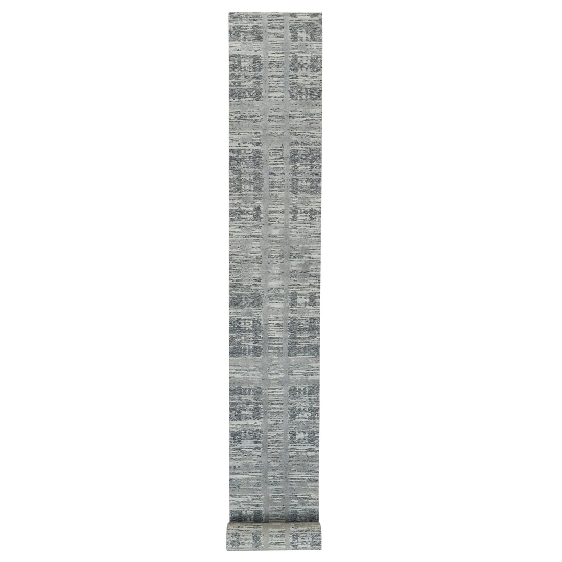 Rug 2'7"x27'10" Dark Grey Hand Knotted XL Runner Oriental: Rug 2'7"x27'10" Dark Grey Hand Knotted XL Runner Oriental This listing features Rug 2'7"x27'10" Dark Grey Hand Knotted XL Runner Oriental. Item specifics are provided below. Item Specifics: Style: