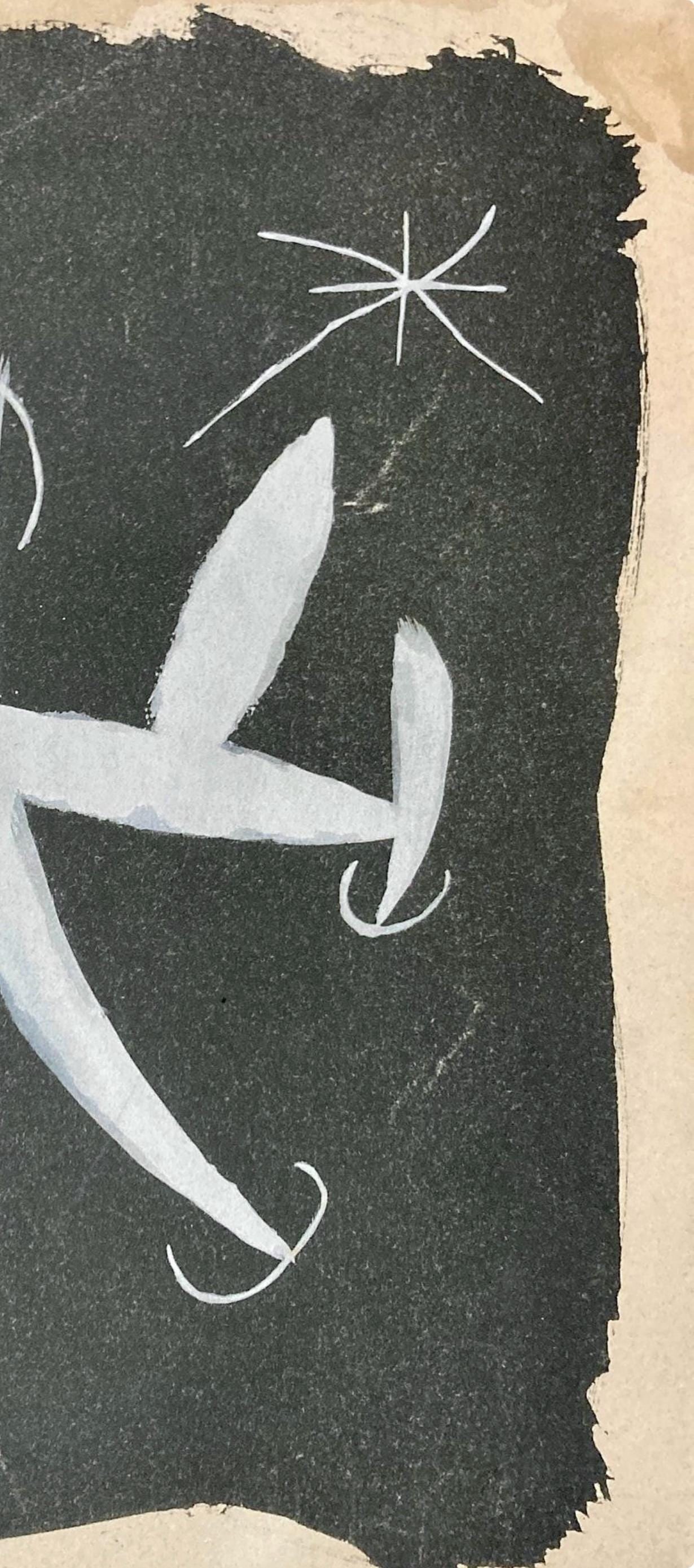 Lithograph - Joan Mir - L'Oiseau solaire - L'Oiseau lunaire - tincelles (Cramer 117; Dupin 447-48) - 3