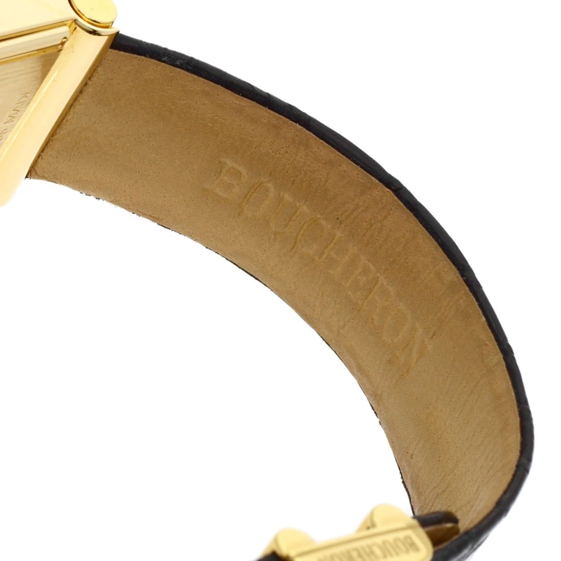 Leather Boucheron Reflation Watches K18 Yellow Gold/ - 12