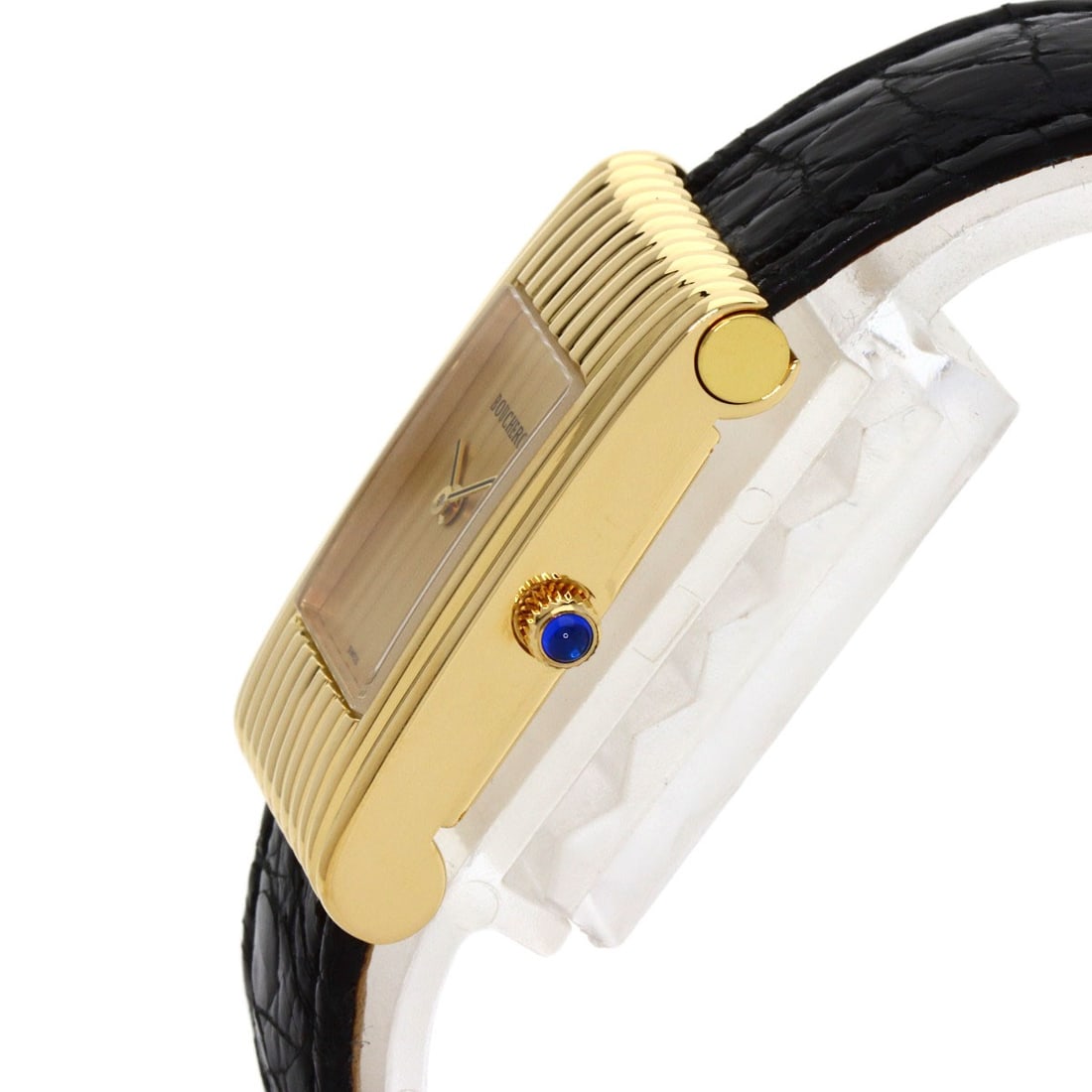 Leather Boucheron Reflation Watches K18 Yellow Gold/ - 5