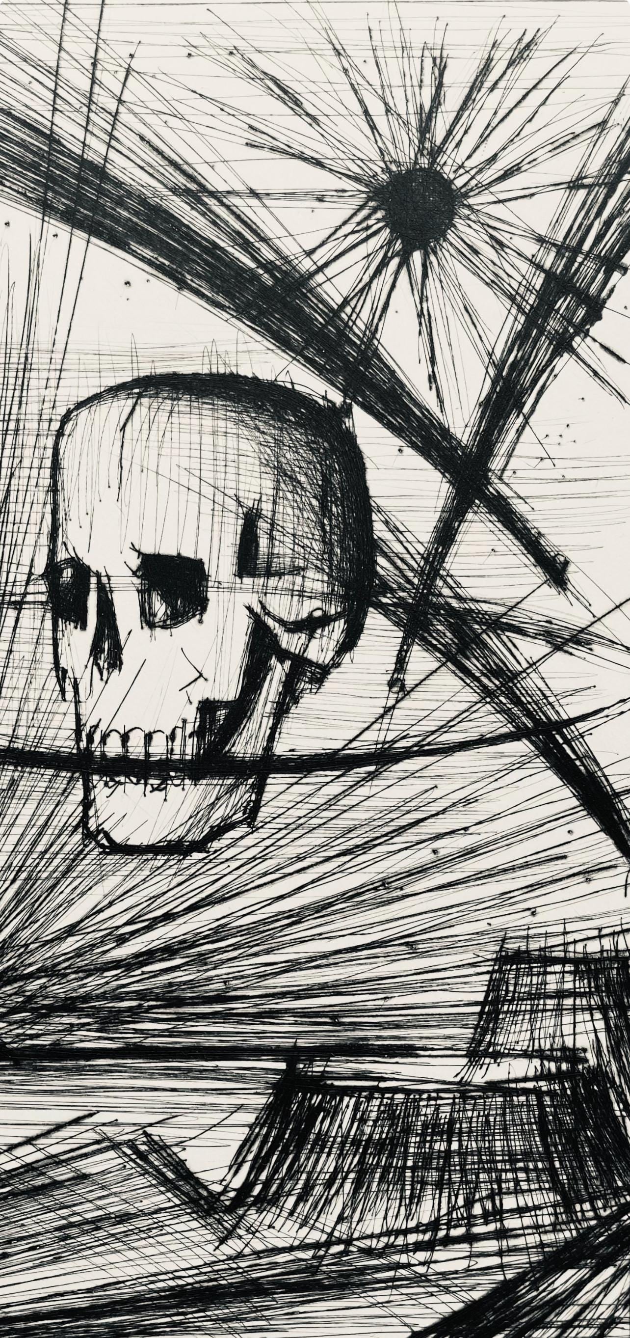 Etching - Bernard Buffet - Composition (Reinz 208-222) - Voyages Fantastiques - 2