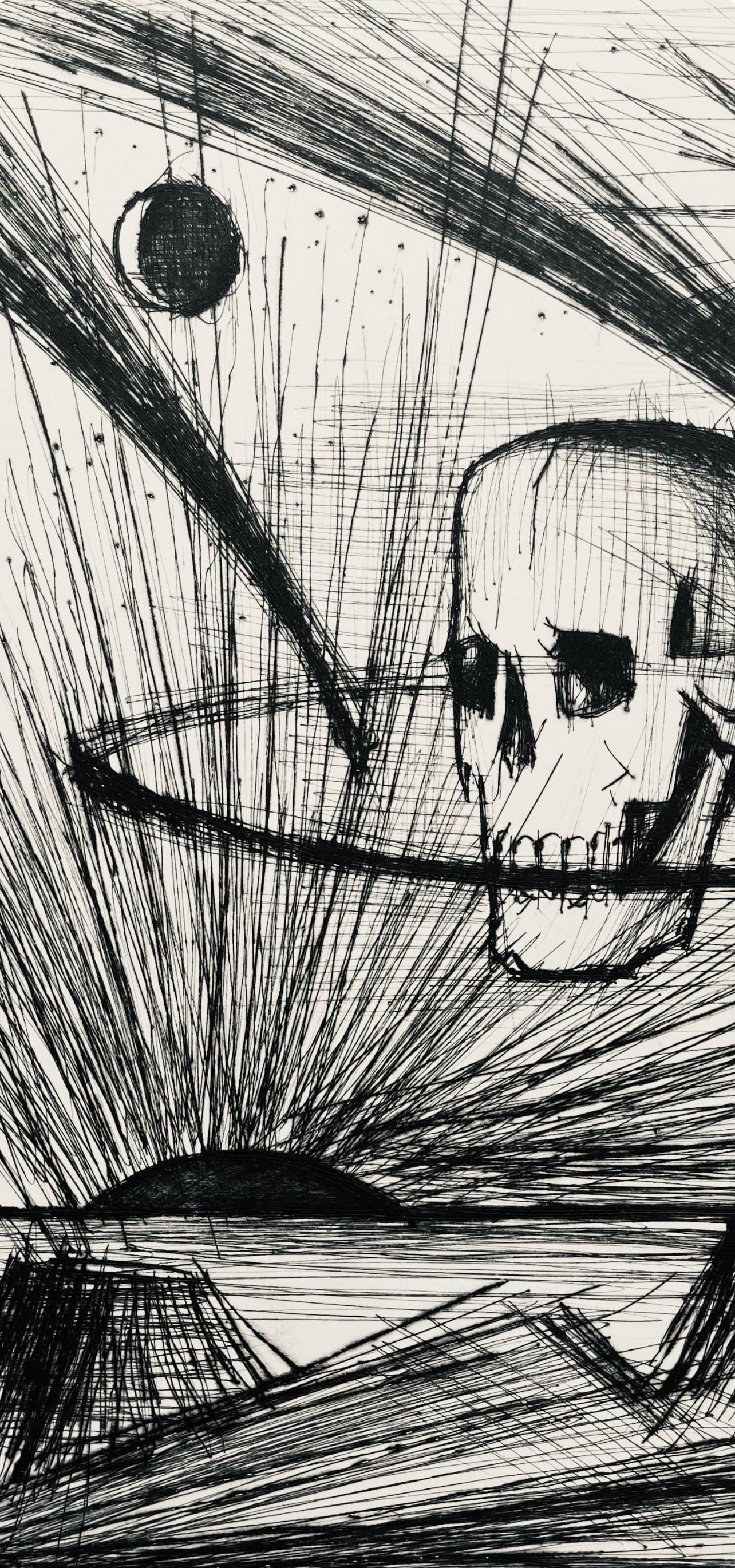 Etching - Bernard Buffet - Composition (Reinz 208-222) - Voyages Fantastiques - 3