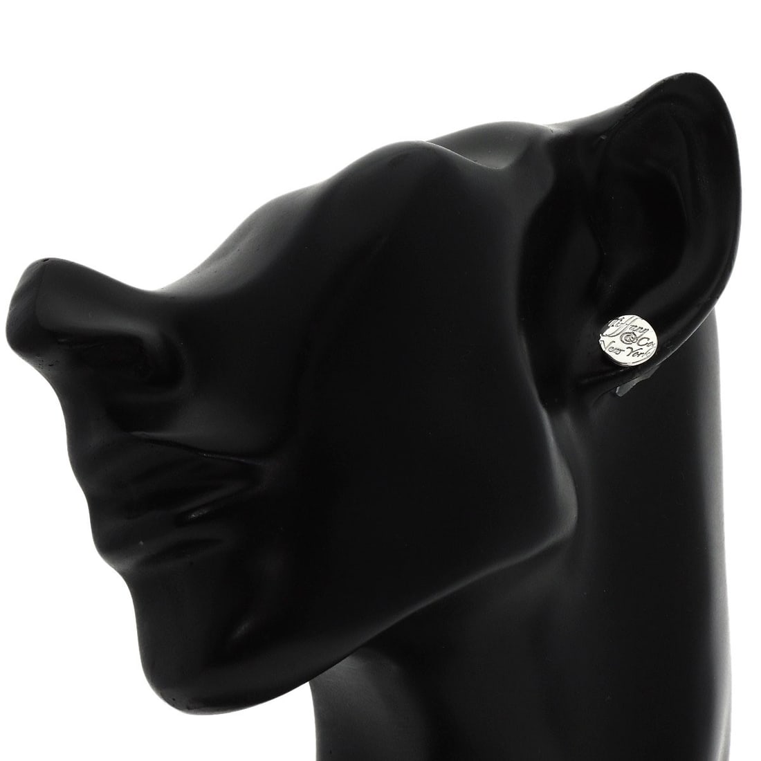 Silver TIFFANY&Co. Notes round earring - 3