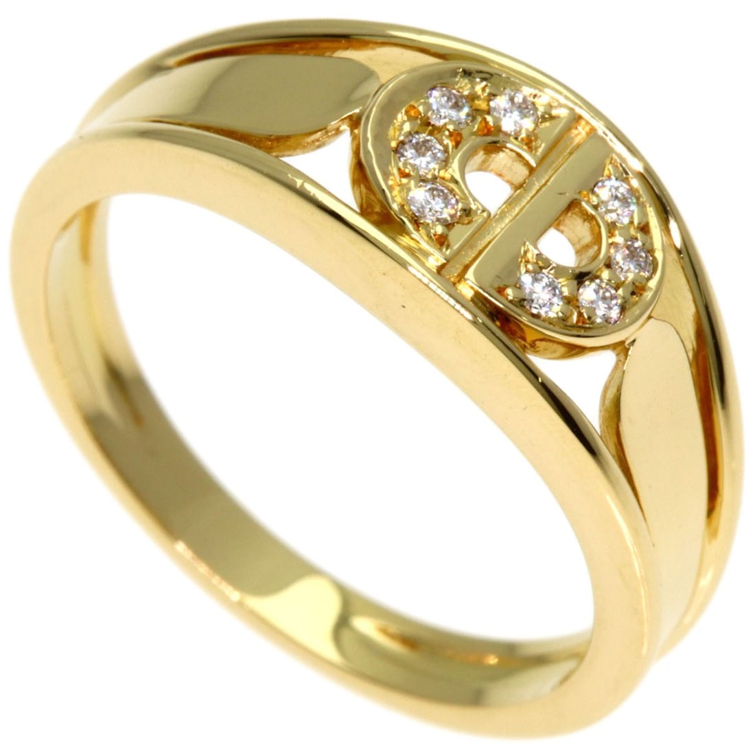 Gold Dior Logo diamond Ring K18 Yellow: Gold Dior Logo diamond Ring K18 Yellow This listing features Gold Dior Logo diamond Ring K18 Yellow. Item specifics are provided below. Item Specifics: Brand: Dior Style: Ring Material: K18 Yellow Gol