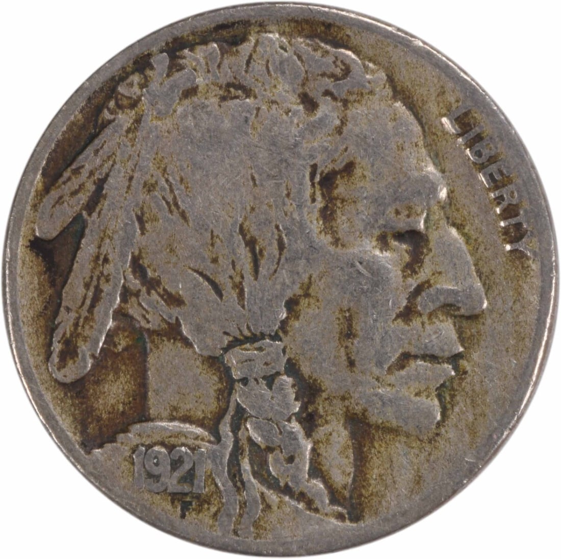 Uncertified 1921-S Buffalo Nickel Choice F (1 of 2)