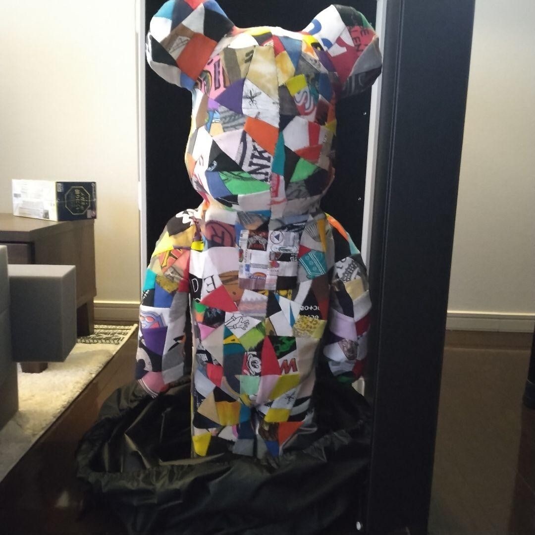 1000% ANREALAGES.H.I.P&crew PATCHWORK BE@RBRICK (1 of 2)