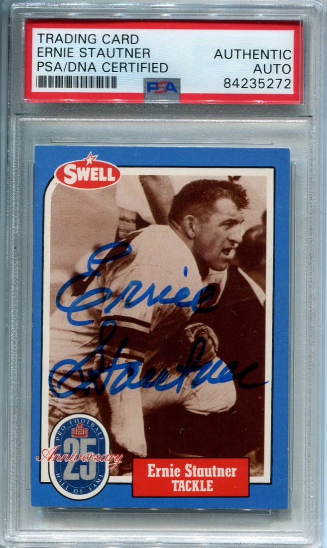 (PSA) Ernie Stuatner 1988 Autographed Swell Football Card: (PSA) Ernie Stuatner 1988 Autographed Swell Football Card This listing features (PSA) Ernie Stuatner 1988 Autographed Swell Football Card. Item specifics are provided below. Item Specifics: Brand:
