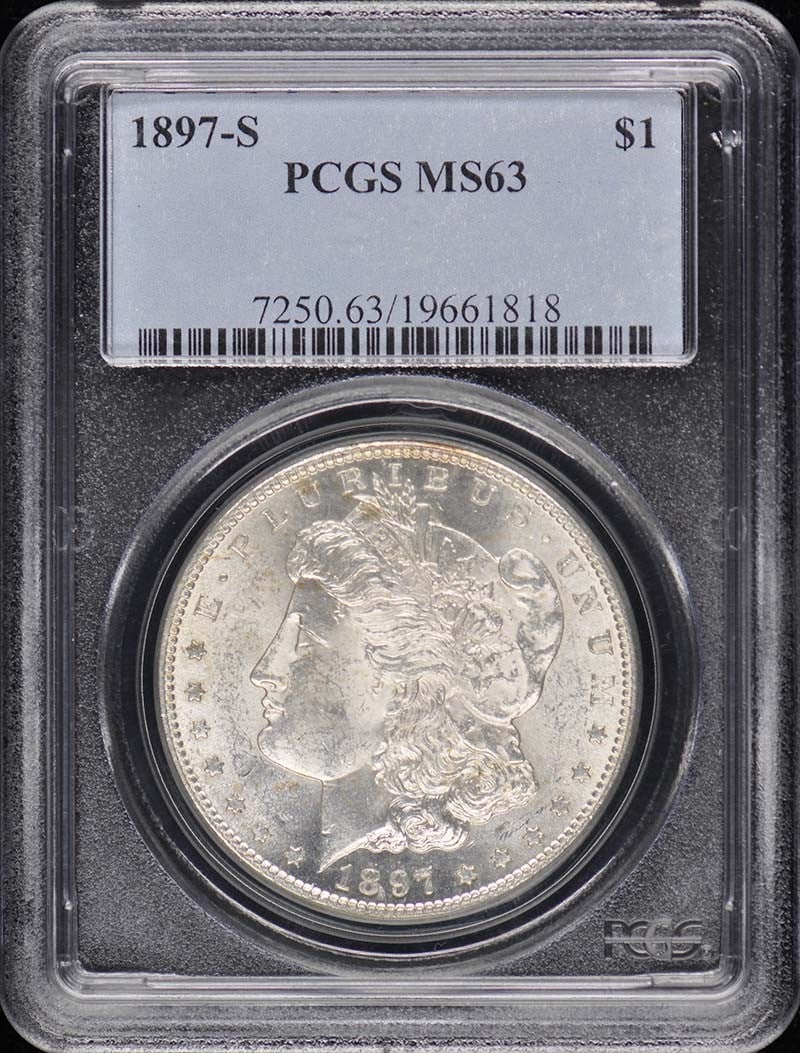 MS63 1897-S $1 Morgan Dollar PCGS (1 of 1)