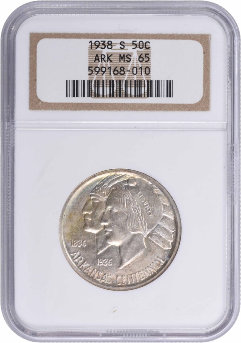 NGC 1938-S Arkansas Commemorative Half MS65 (1 of 1)