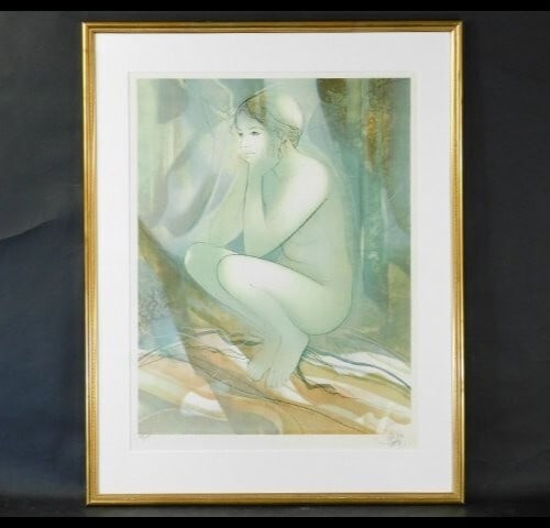 Framed Jean-Baptiste Baradieu "Nostalgia" Nude Lithograph Framed Large Edition: Framed Jean-Baptiste Baradieu "Nostalgia" Nude Lithograph Framed Large Edition This listing features Framed Jean-Baptiste Baradieu "Nostalgia" Nude Lithograph Framed Large Edition. Item specifics are