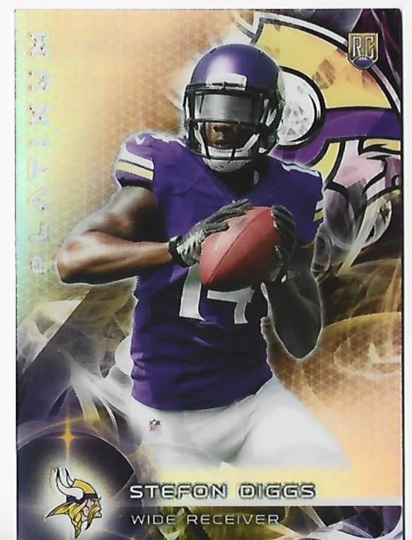 Card Stefon Diggs 2015 Topps Platinum #141 Rookie (1 of 2)