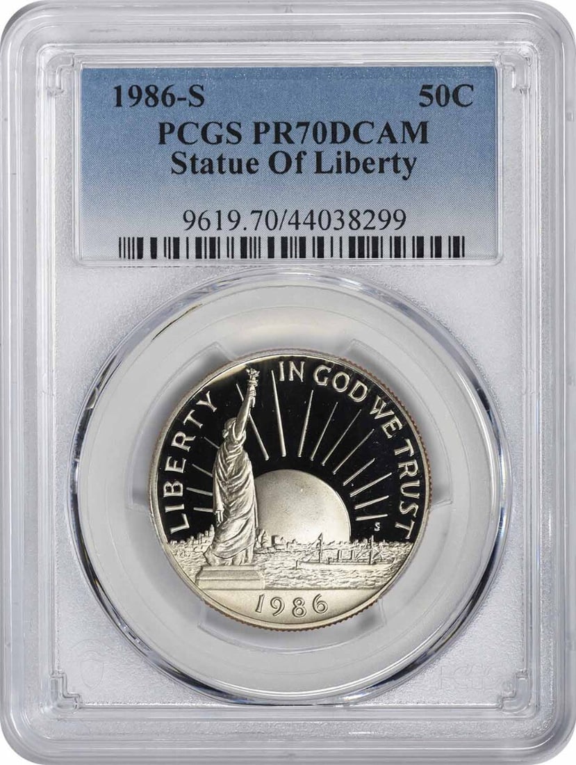 PCGS 1986-S Statue of Liberty Commemorative Half Dollar PR70DCAM (1 of 1)