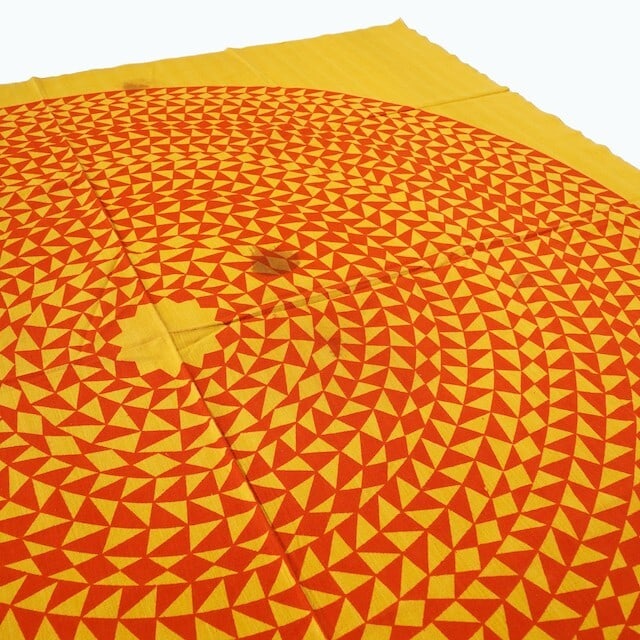 Vintage Alexander Girard 'Mosaic' (1961) Y/ O Table Cloth (1 of 3)